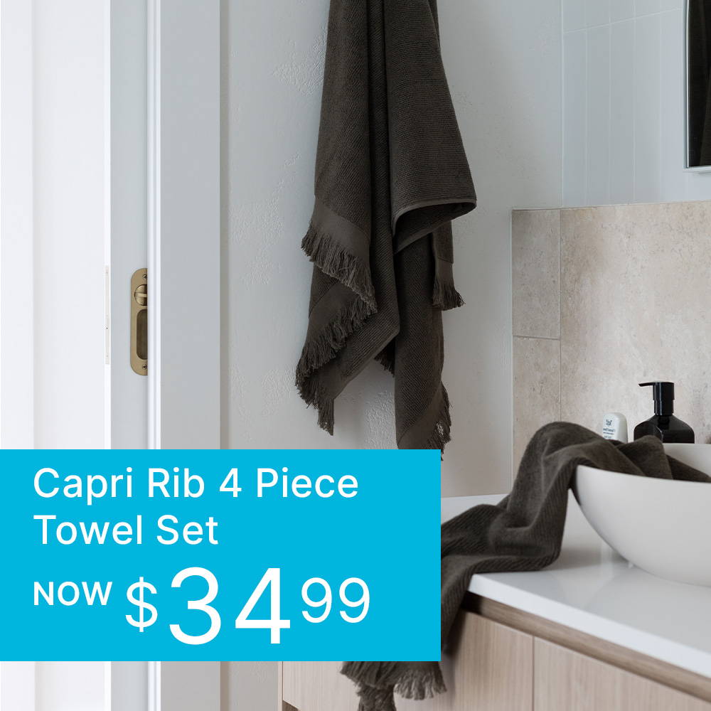 Capri Rib 4 Piece Towel Set M