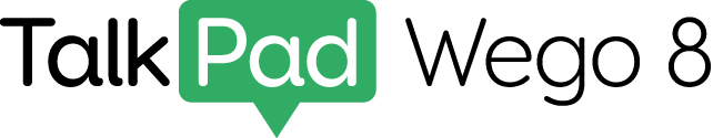 Talk Pad Wego 8 logo.