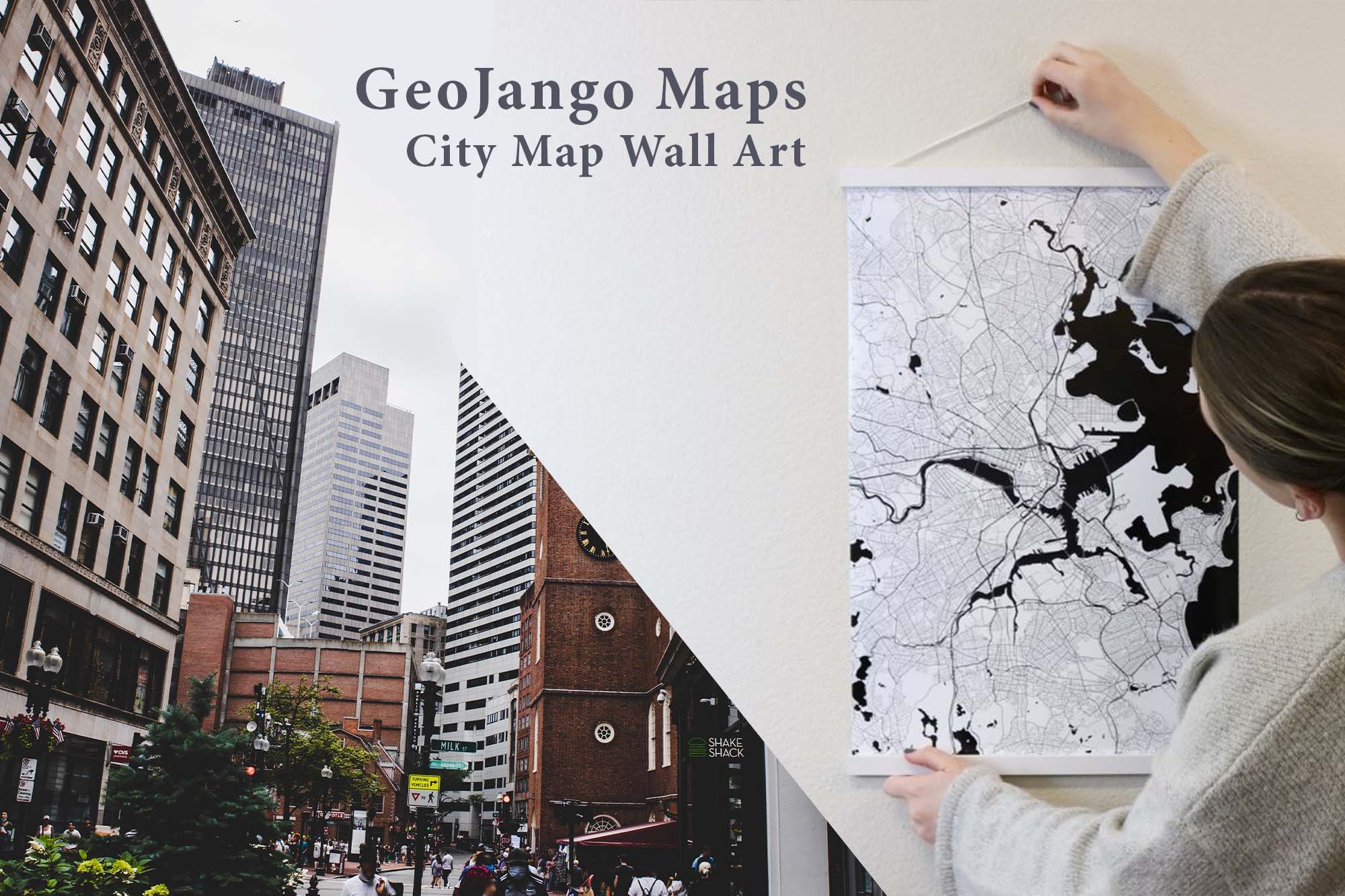 city map wall art
