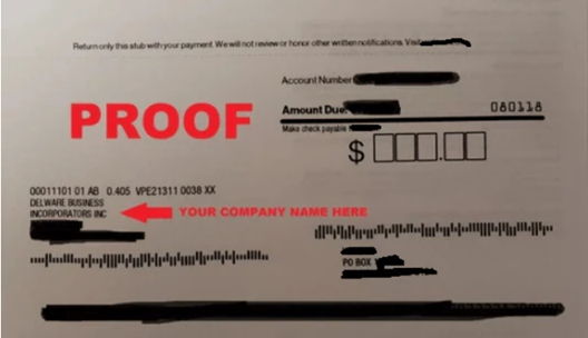 utility bill proof