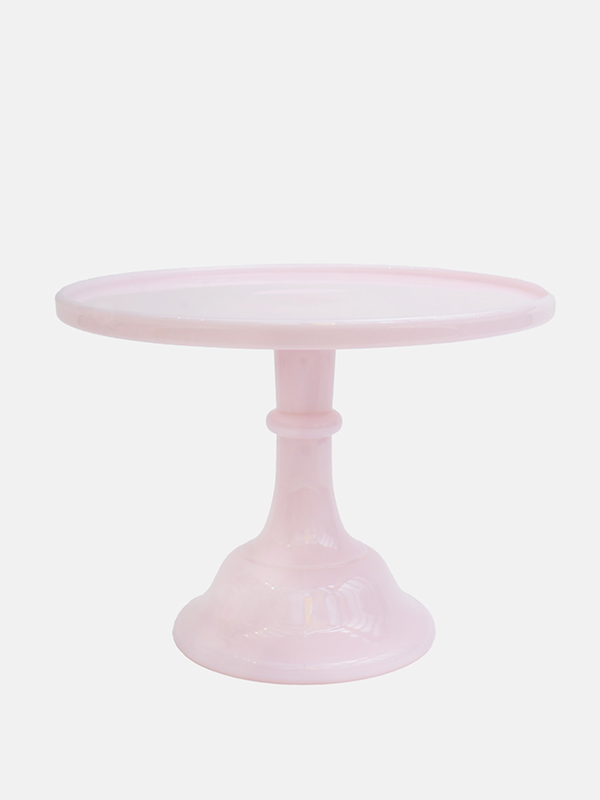 Pale pink cake stand.