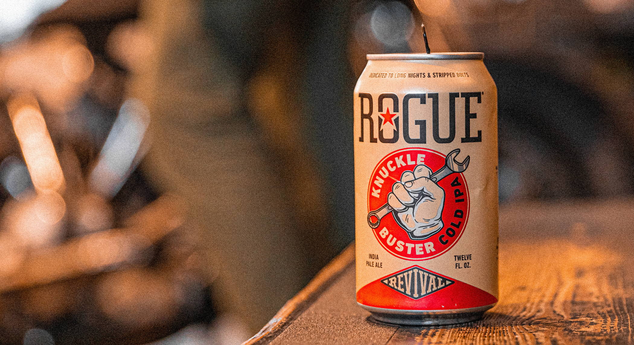 Rogue Ales Knuckle Buster IPA Collaboration with Revival Cycles