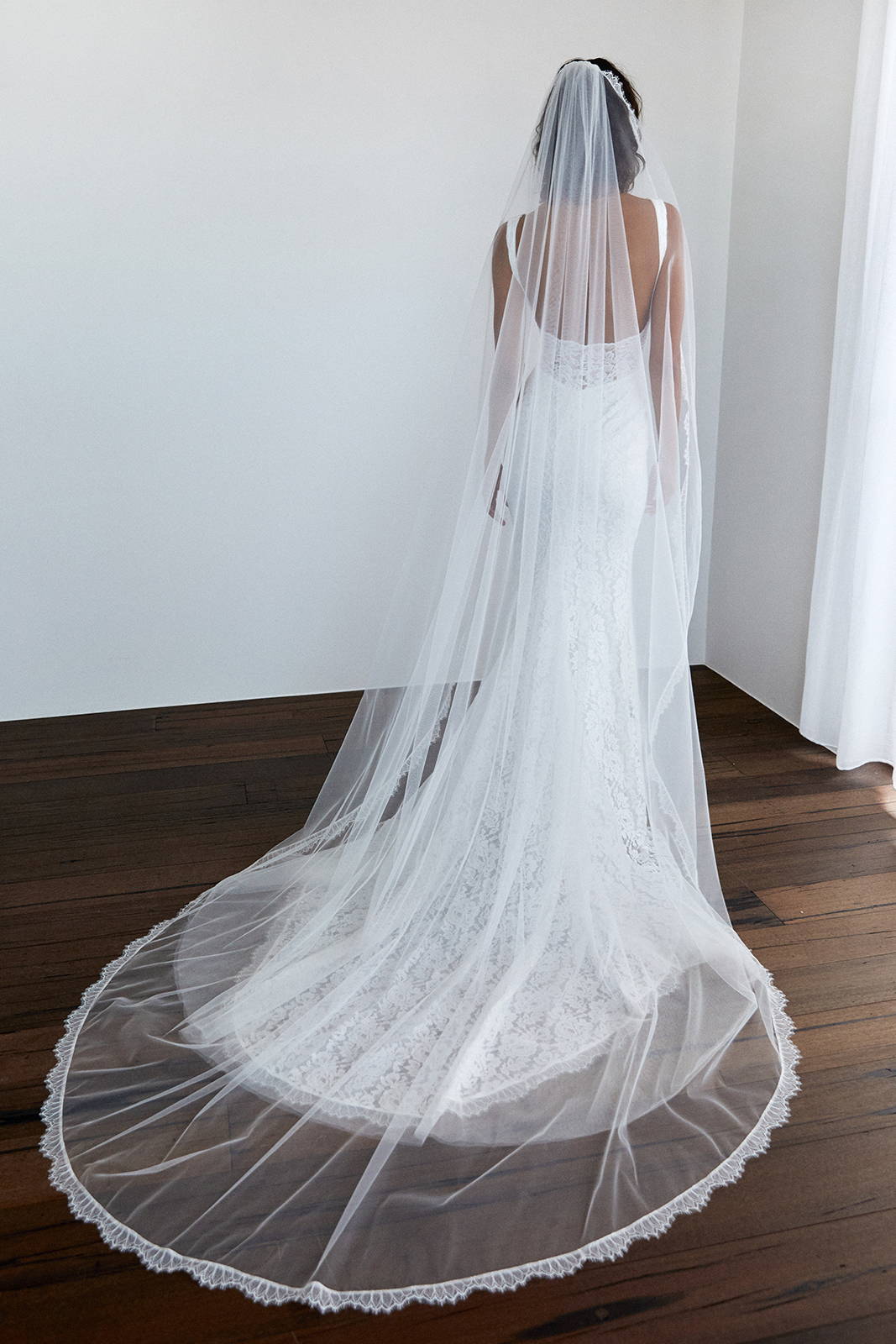 Lumi Veil in Ivory Tulle