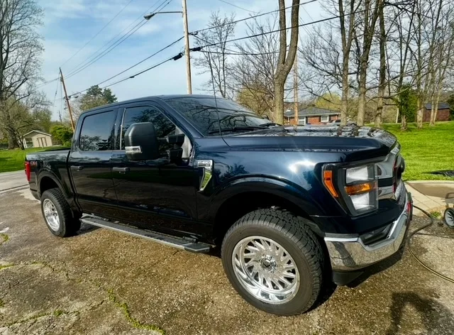 Maurice's 2025 Ford F150 with Conductor's Special 244K Spare Tire Delete Kit train horn install exterior photo 1