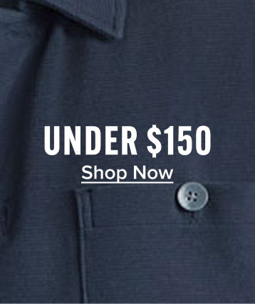 Text promoting items under $150 with a 