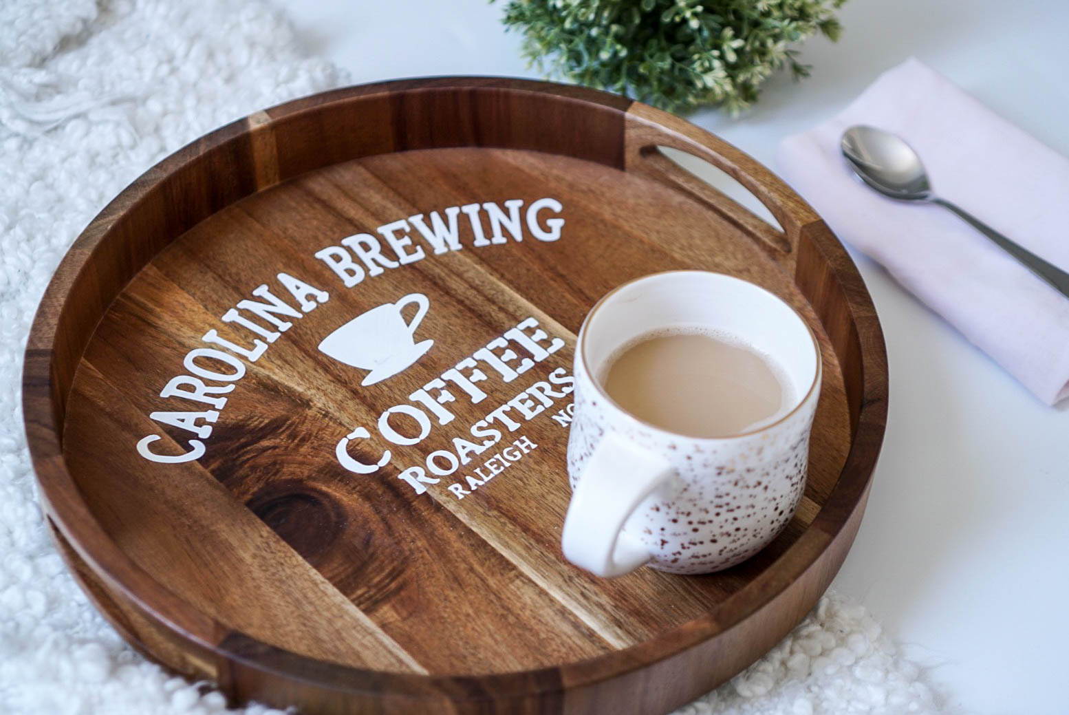 DIY Coffee Tray Tutorial: How to Use Oramask 813 Stencil Vinyl on