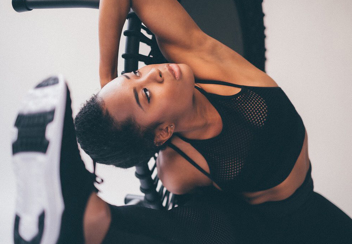Shop our Essential Seamless Layer Bra in Black
