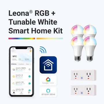 Leona RGB + Tunable White Lighting Smart Home Kit 