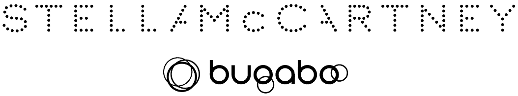 Stella McCartney x Bugaboo logo in elegant font.