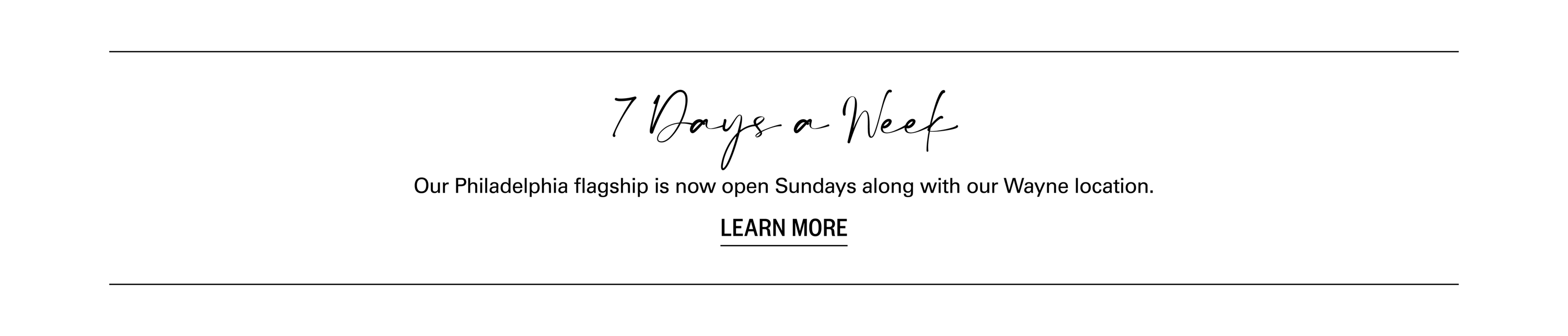 Open 7-days!