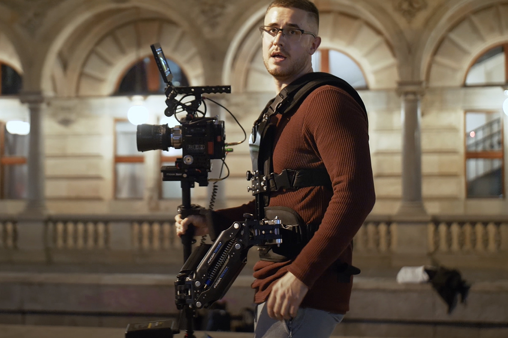 Flycam Zest Pro 3-axis gimbal and knurled handle