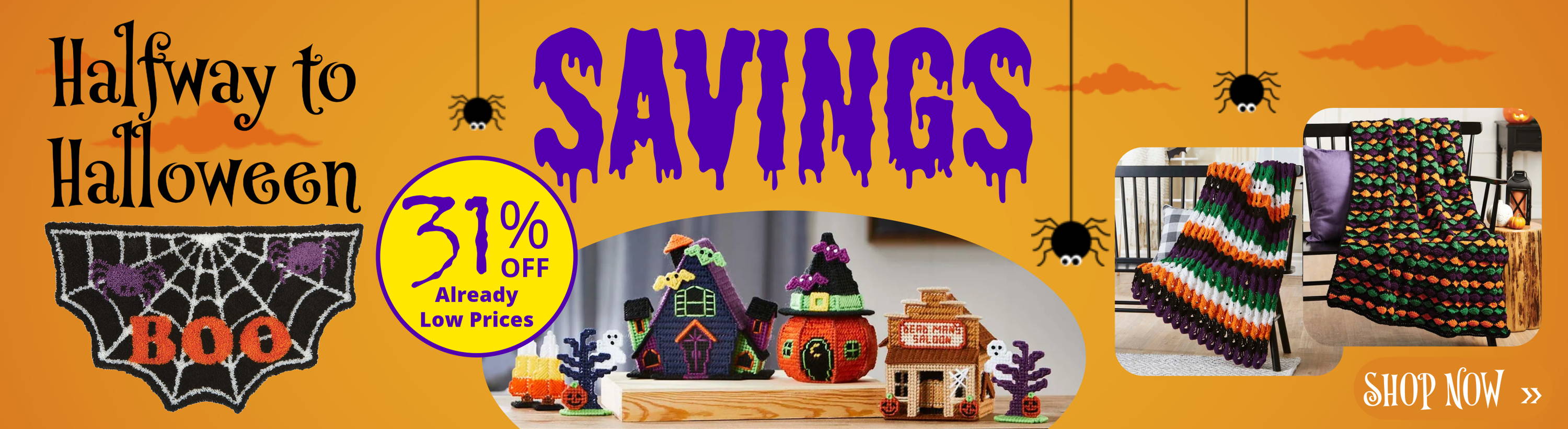 Halfway to Halloween Savings, 31% off already low prices to Shop. Image: Featured Halloween projects.