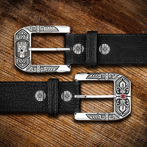 Sterling Silver Belt Buckles by NightRider Jewelry