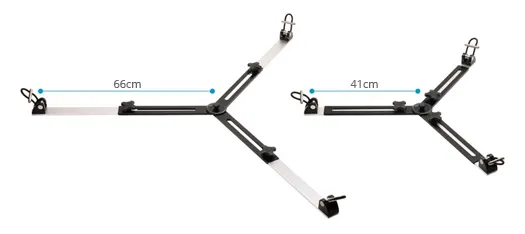 Proaim 100mm Camera Tripod Stand with Aluminum Spreader | Payload - 120kg/265lb