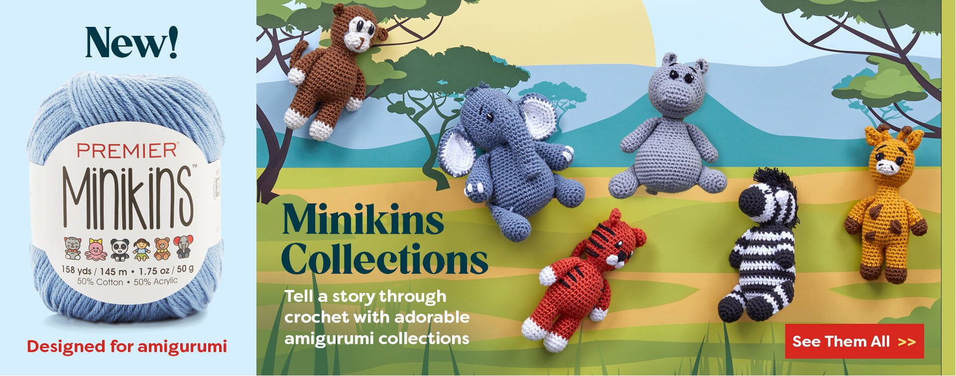 New Premier Minikins Yarn & KIts. Shop Them All>>
