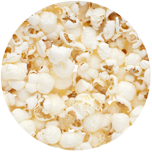 Seasoning sprinkled on popcorn