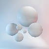 Une image de boules blanches