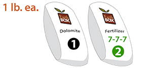 EarthBox Dolomite & 7-7-7 fertilizer