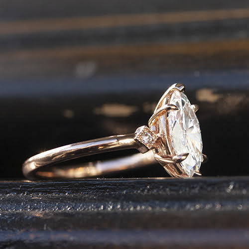 6 prong marquise diamond ring 
