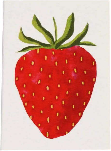Hadley Paper Goods Little Strawberry Card.