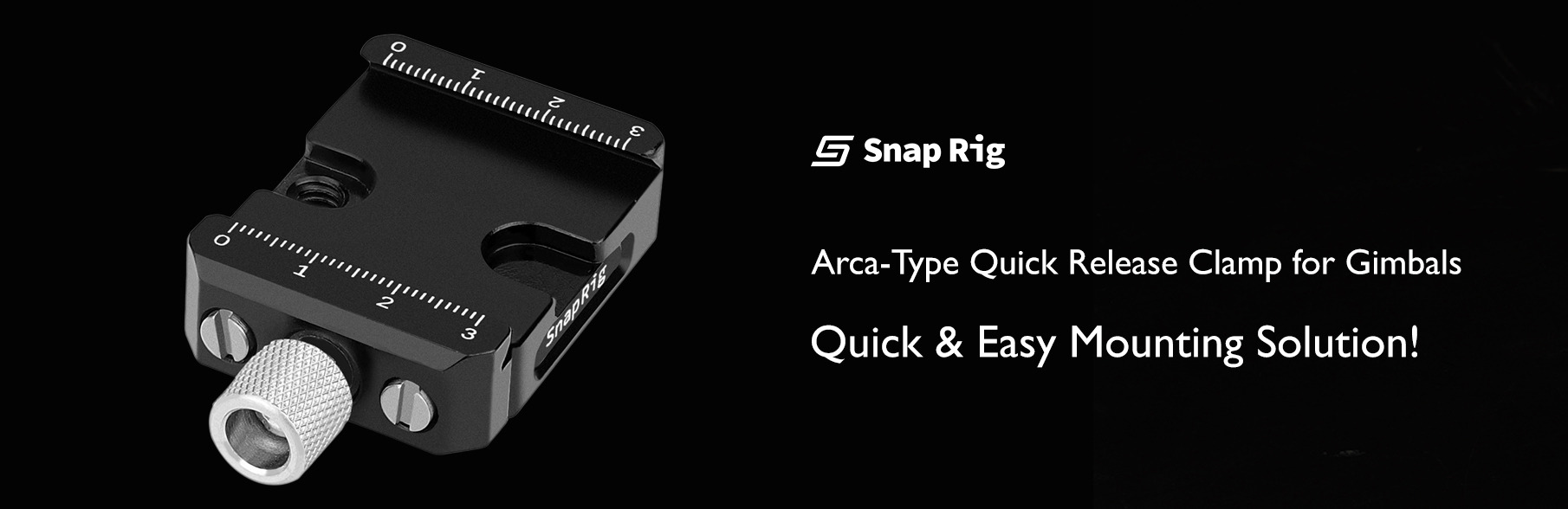 Proaim SnapRig Arca-Type Quick Release Clamp for DJI RS/RSC & ZHIYUN CRANE 2S/WEEBILL-S Series Camera Gimbal