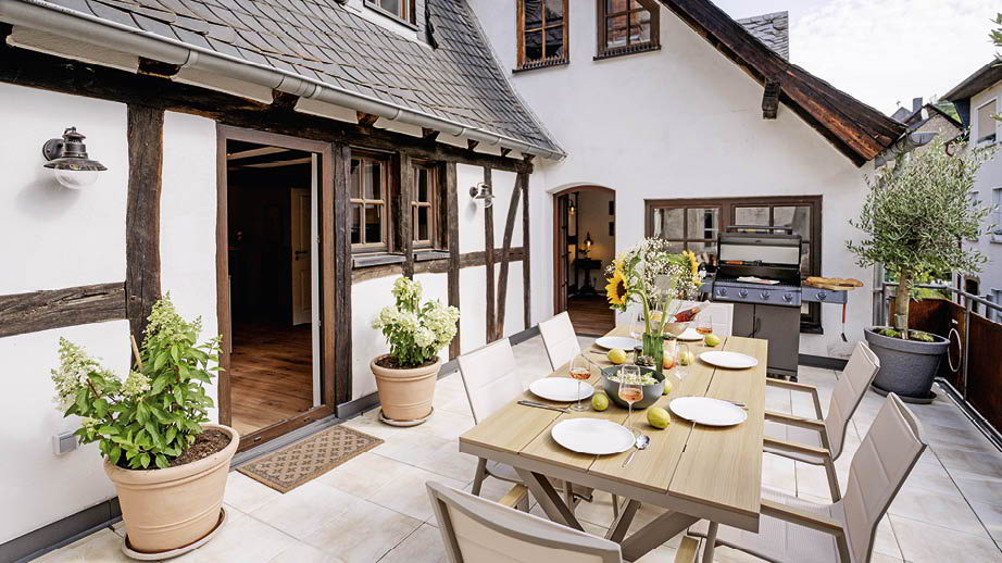 Ferienhaus Zenthaus Terrasse