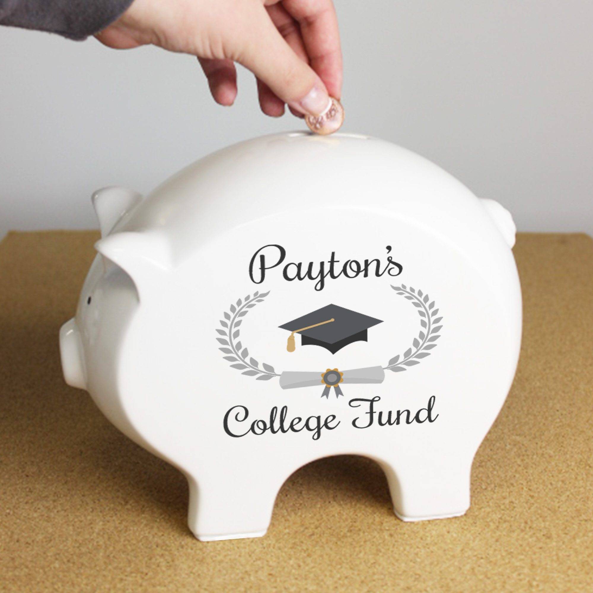 personalized piggy bank