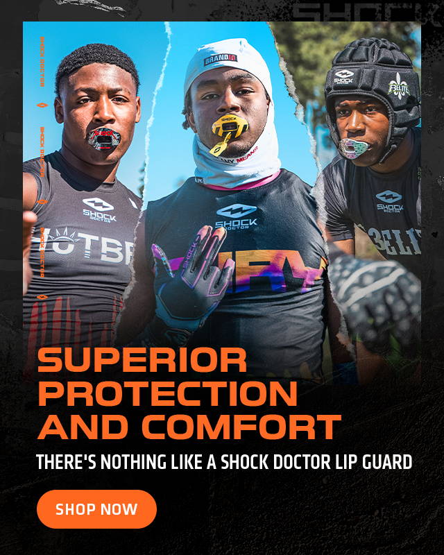 Superior protection and comfort. There's nothing like a shock doctor lip guard. SHOP NOW