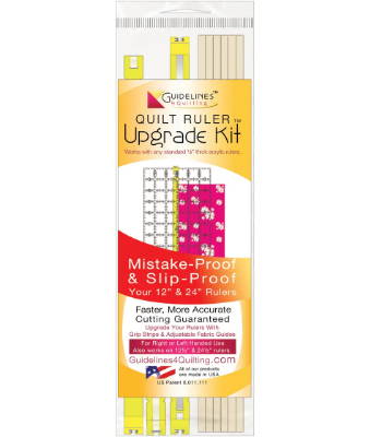Quilt Ruler Upgrade Kit by Guidelines4Quilting - Cut accurately using your quilt rulers