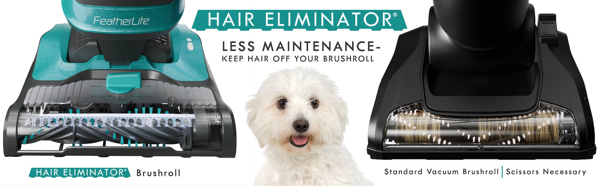 Hair Eliminator Brushroll Banner