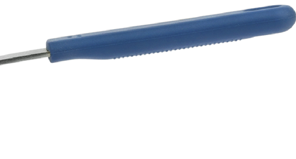 The Misen Nonstick Pan comes with a comfortable silicone handle that stays cool to the touch.