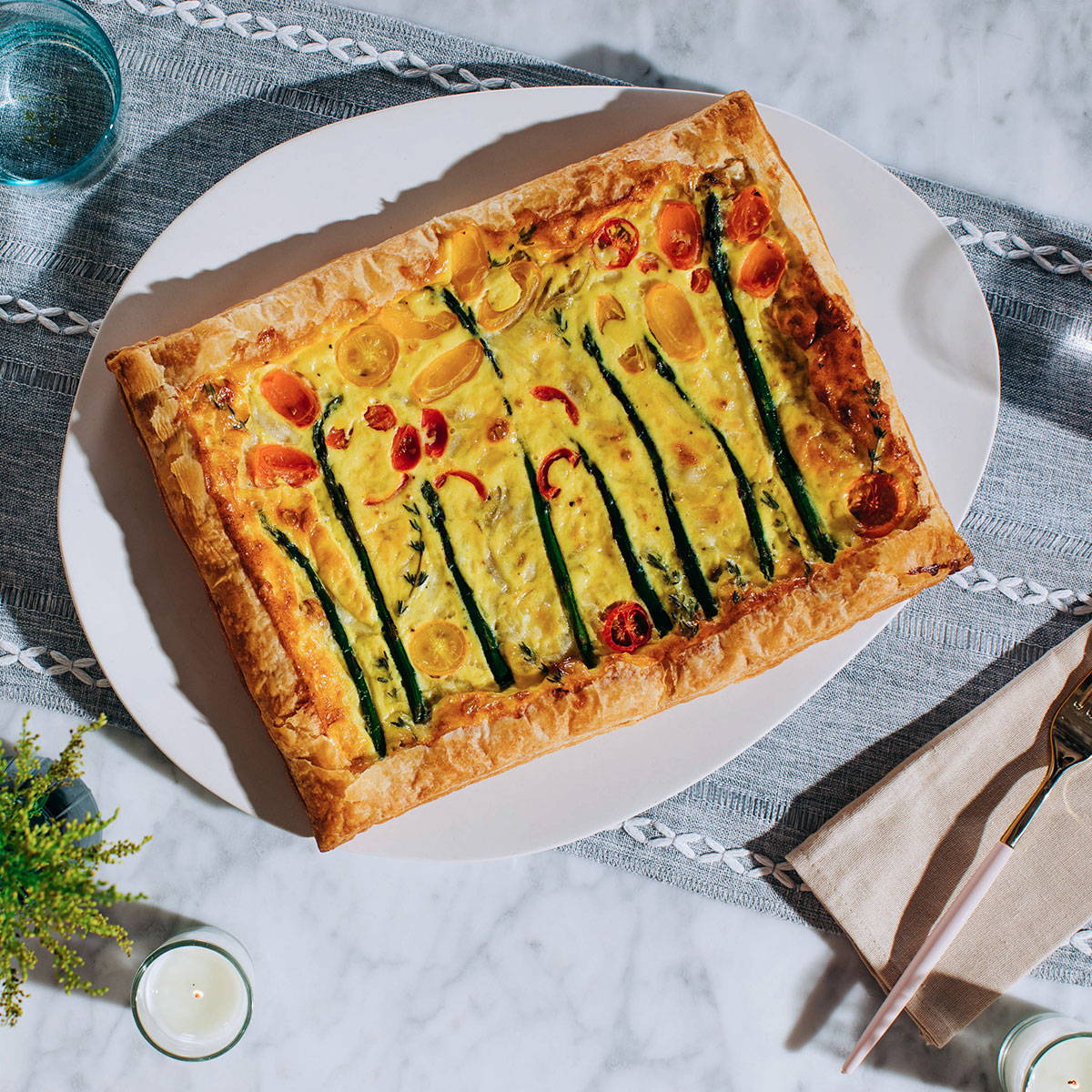 Asparagus Flower Tart