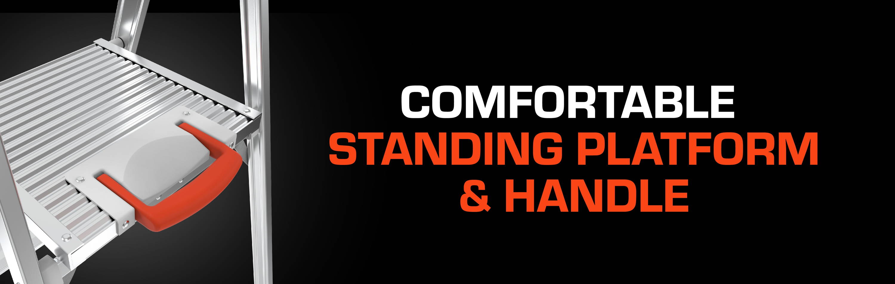 paint pro has comfortable standing platform and handle