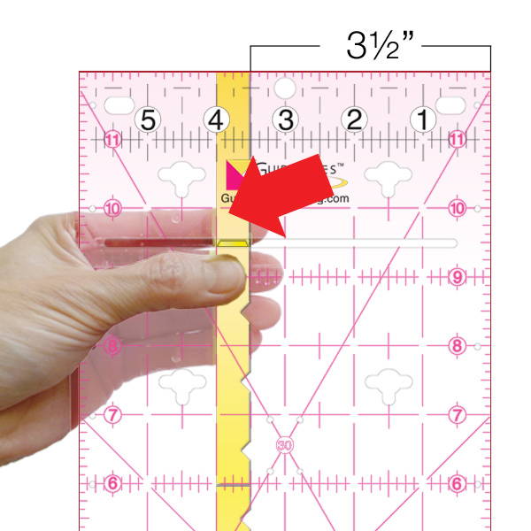 How to set Fabric Guide on Guidelines Ruler