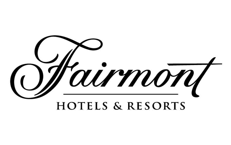 Fairmont Hotels & Resorts logo in elegant script font.