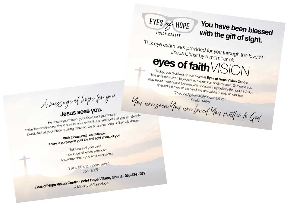 Eyes of Hope Vision Centre Exam Voucher