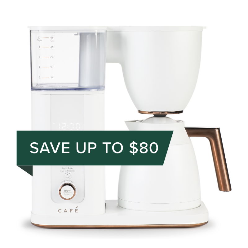 Matte white thermal coffee maker - Save up to $80