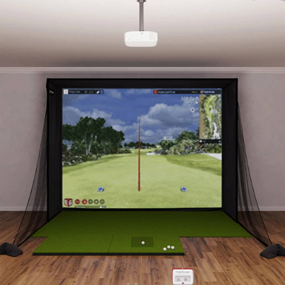 Golf Simulation tips pt 2 - How to fix your impact Screen - SAVE MONEY BY  USING RAW SCREEN MATERIAL 