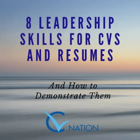 leadership personal statement for cv