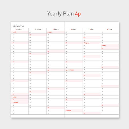 Yearly plan - PAPERIAN 2020 Edit small dated weekly planner scheduler