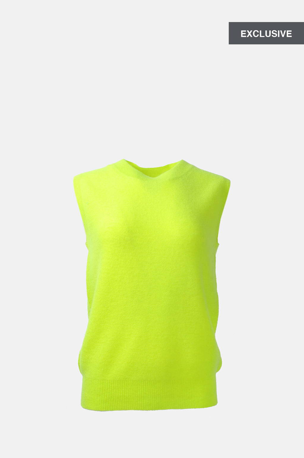 The Jumper 1234 Moss Tank in Neon Yellow.