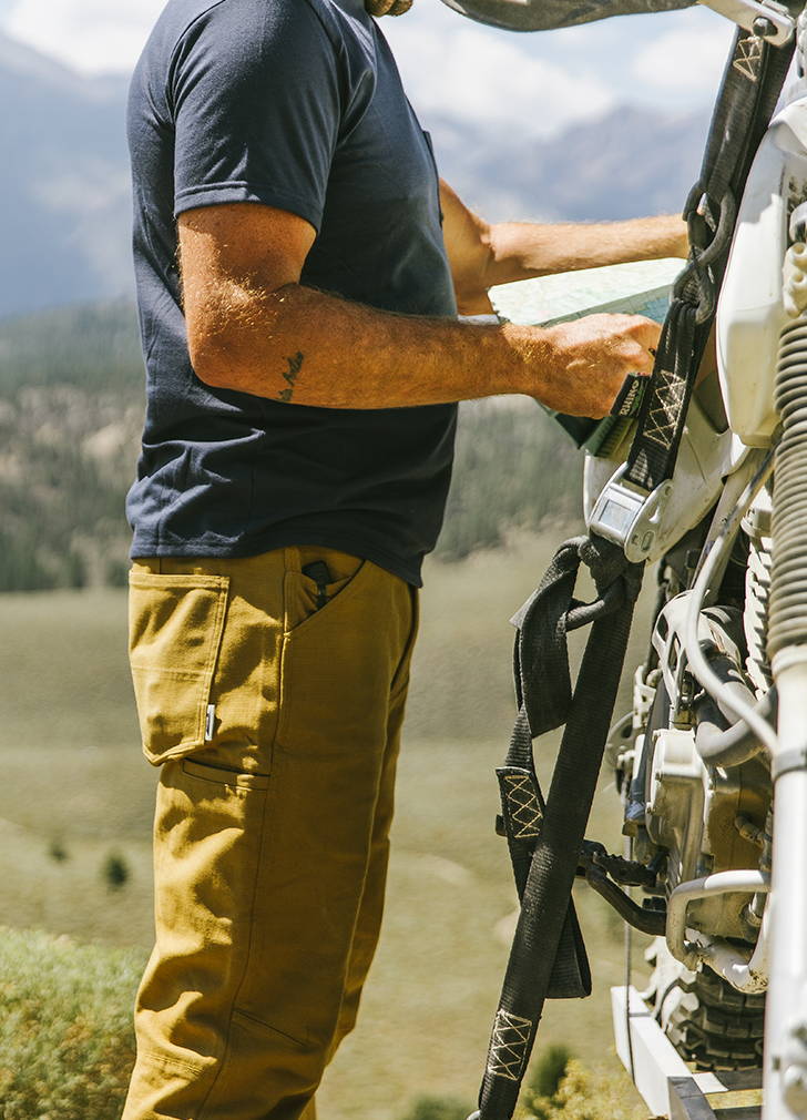 Man working in Cast Iron Sierra Pant