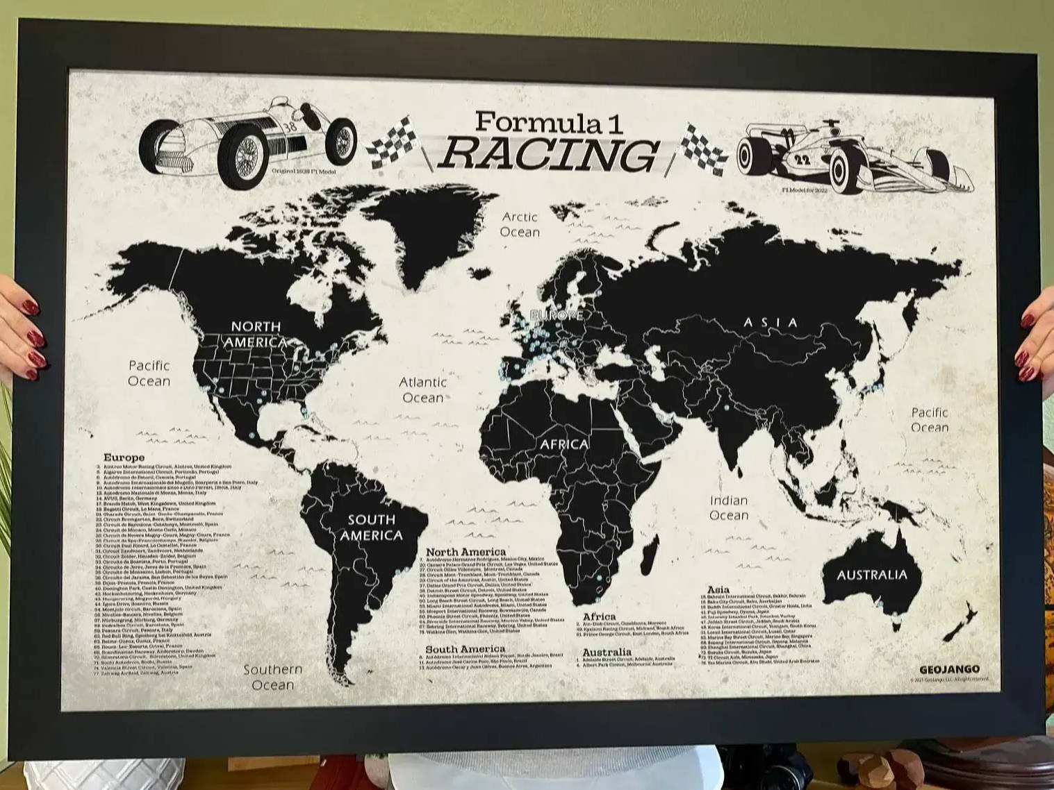 formula 1 racing map