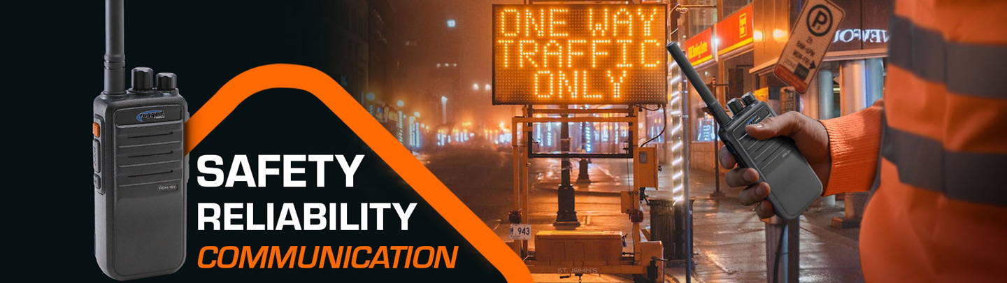 The Perfect two-way radio for Traffic Safety and Traffic Control