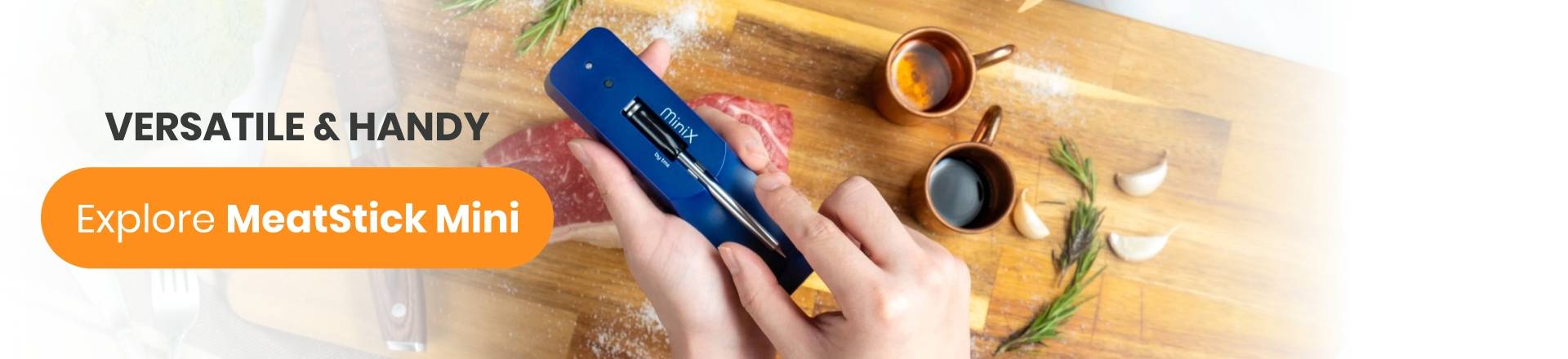 MeatStick Mini Versatile & Handy Wireless Meat Thermometer