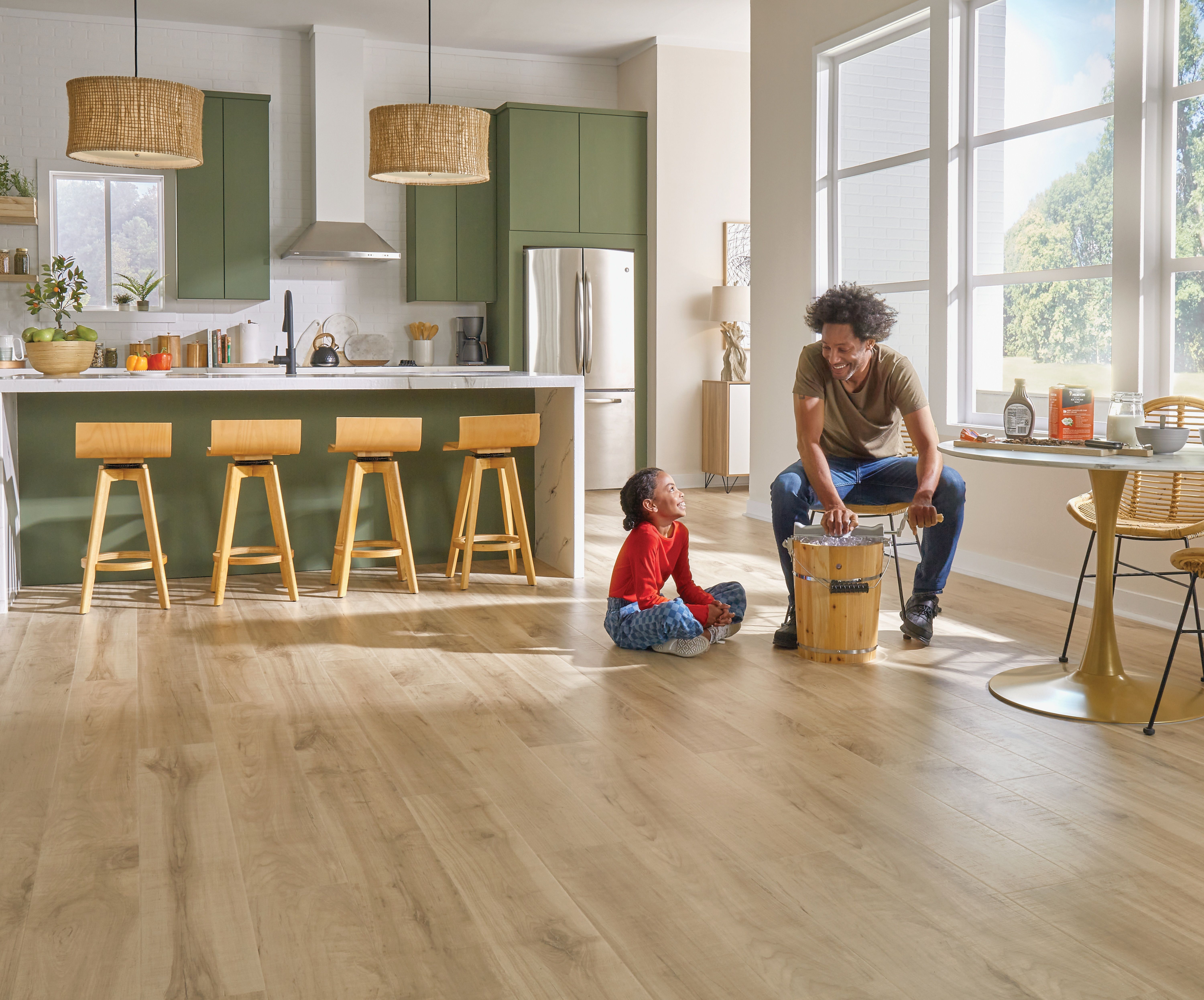 Mohawk Puretech flooring in kitchen