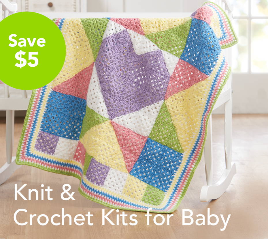 Knit & Crochet Kits for Baby
