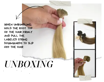 Prepare hair extensions for client appointments