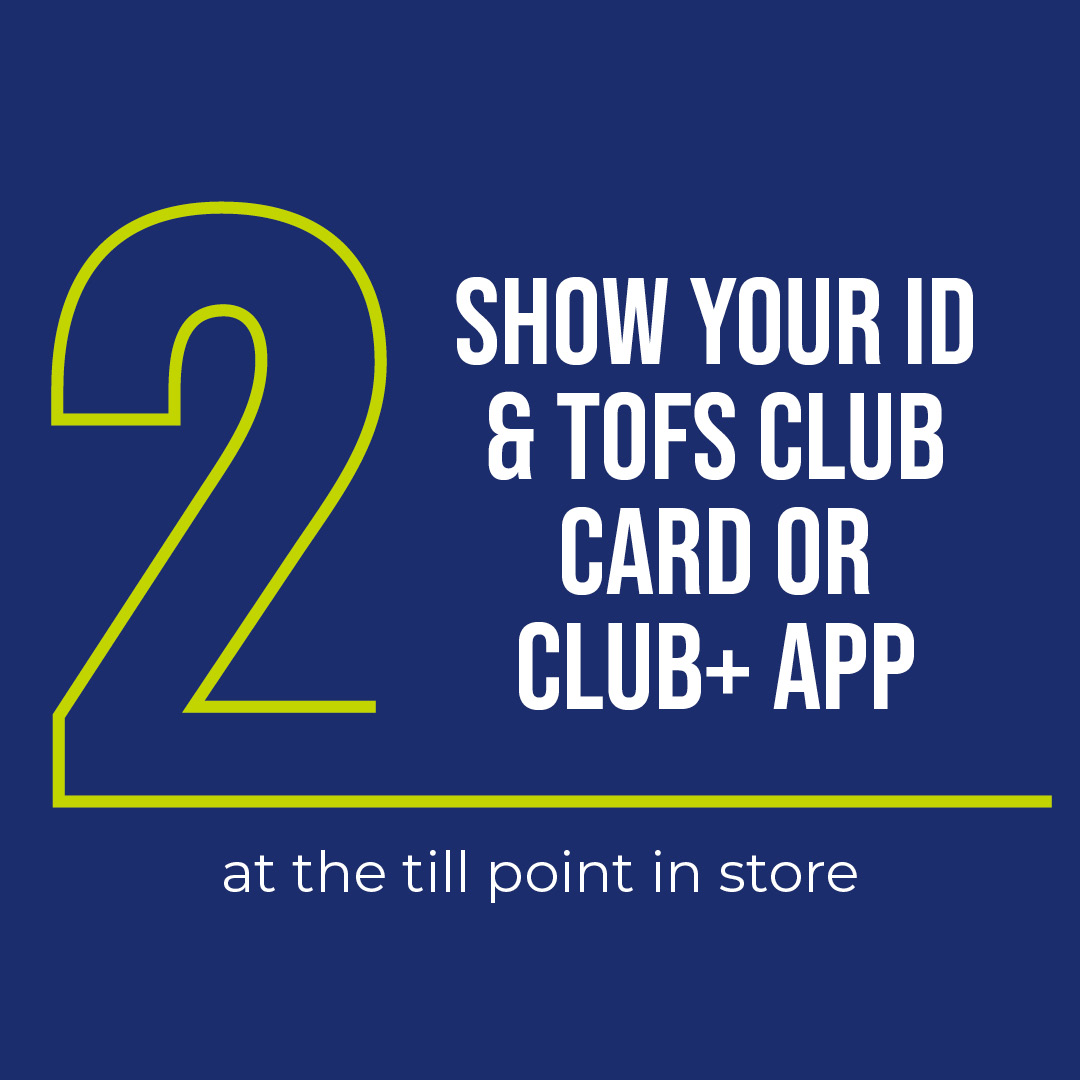 Step 2, Show Your ID & Club Card or Club+ App