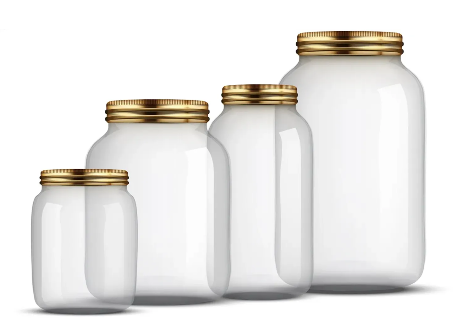 Berlin Packaging mason jars are available in multiple sizes